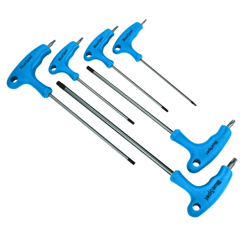 BlueSpot 6 PCE T-Handle Torx Wrench Set (T10-T40) (12183)