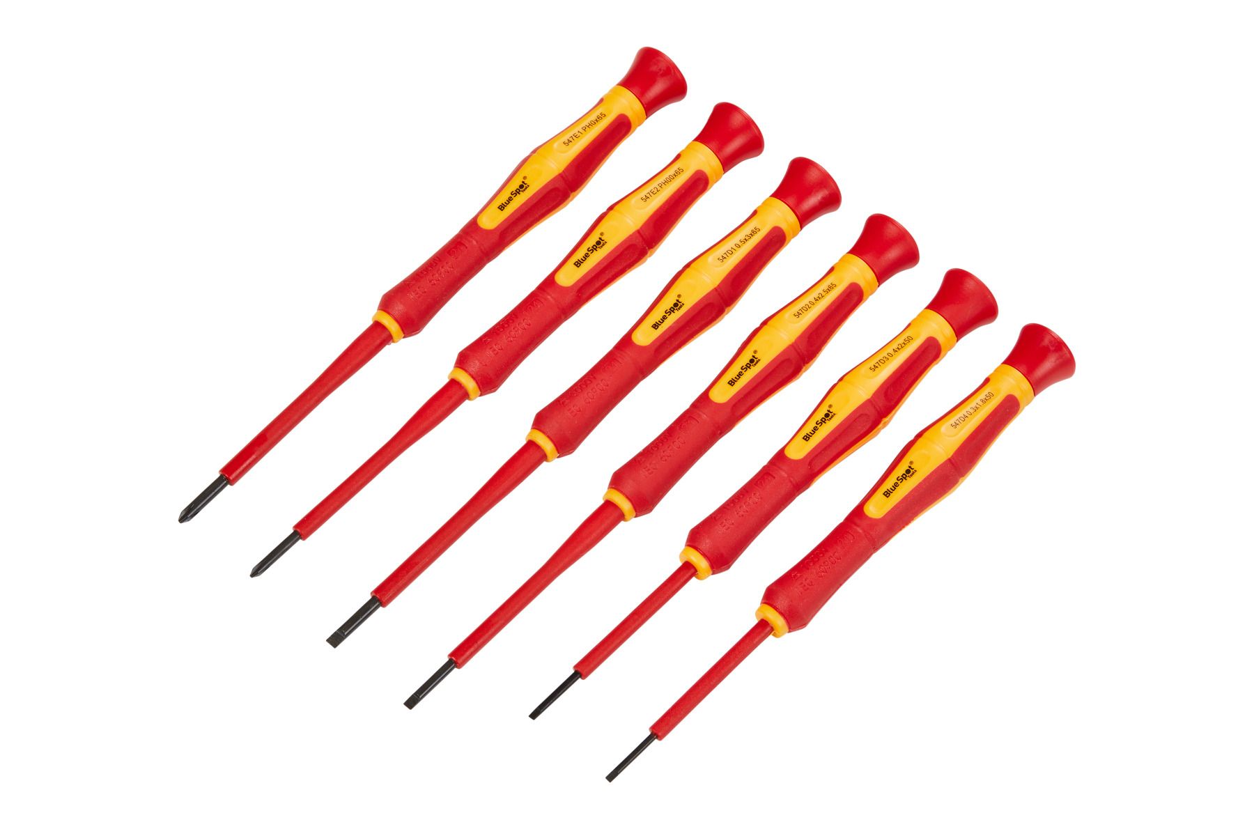 Bluespot 6 Piece Precision VDE Screwdriver Set (12628)