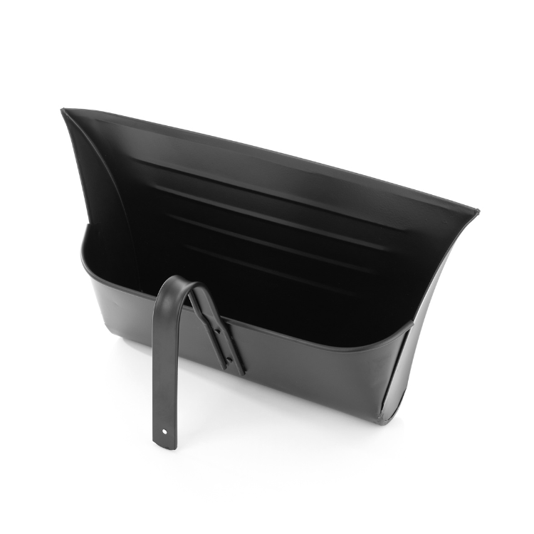 Buffalo Metal Hooded Dustpan Black (1601-BL)