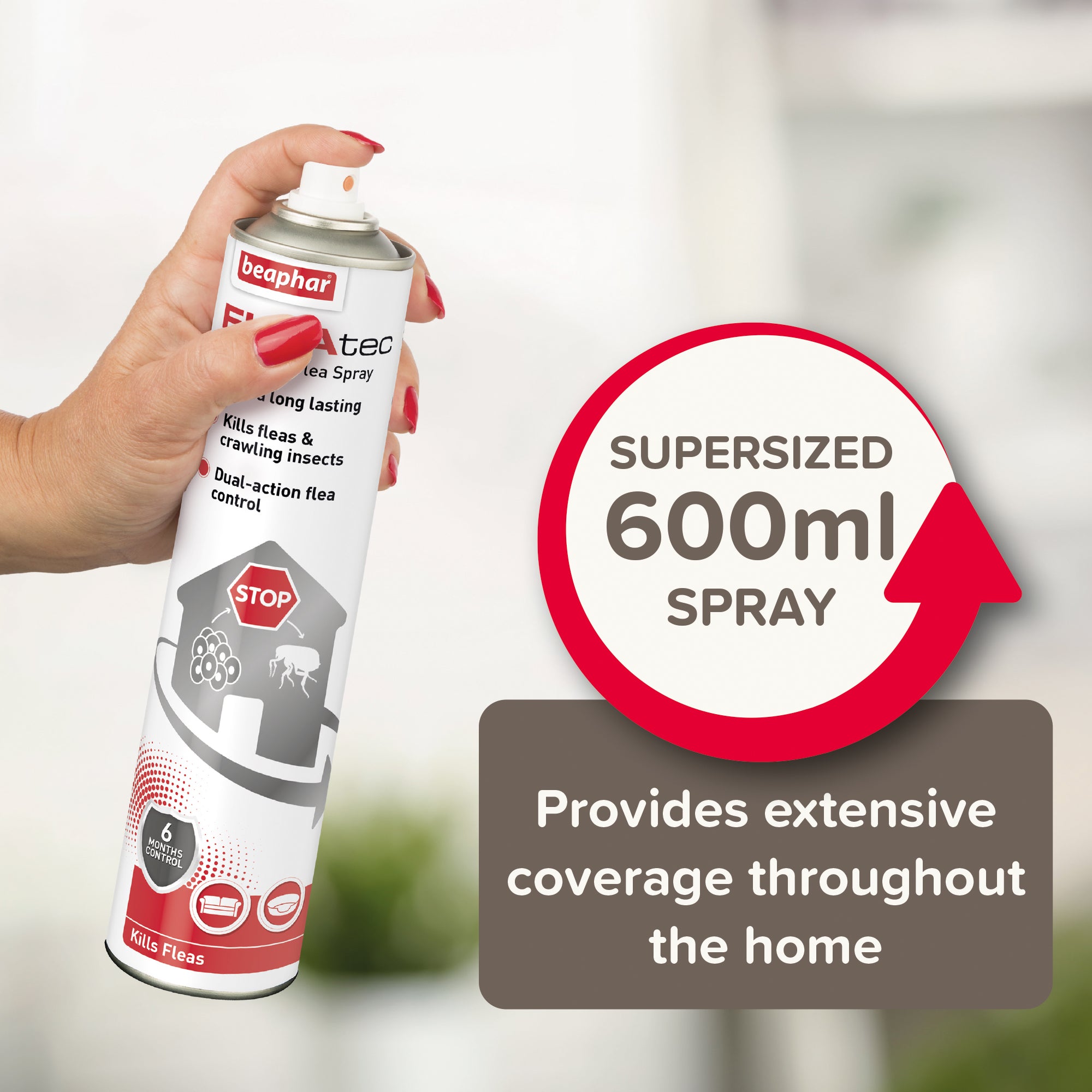 Beaphar Fleatec Household Flea Spray 600ml