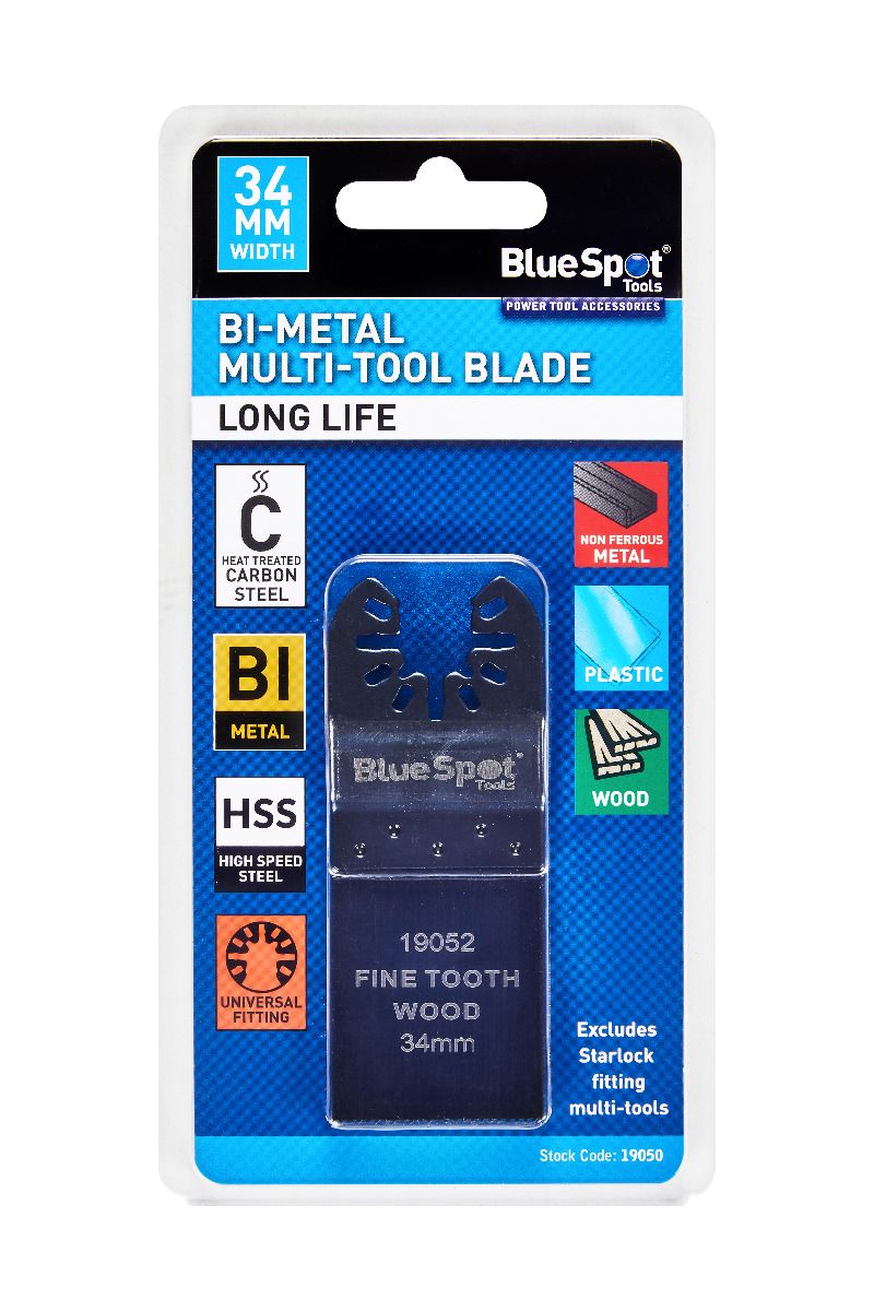 Bluespot 34mm Bi-Metal Multi Tool Blade (19050)