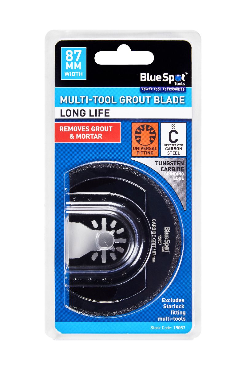 Bluespot 87mm Multi Tool Grout Blade (19057)