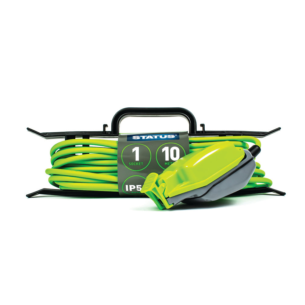 Status Weatherproof Extension Lead 1 Socket 10m