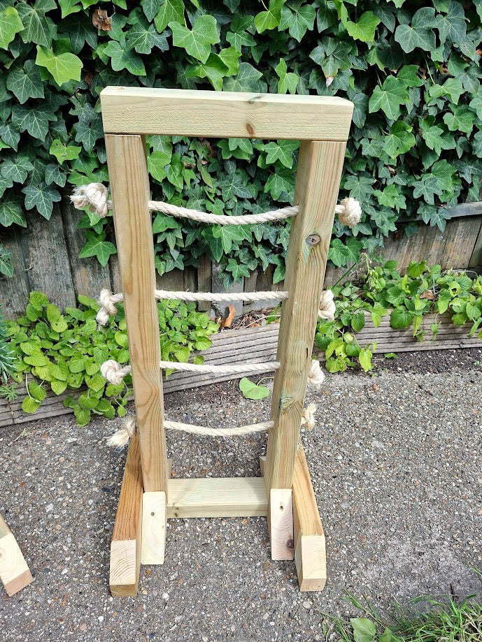 Handmade Wooden Channelling / Gutter Play Stands