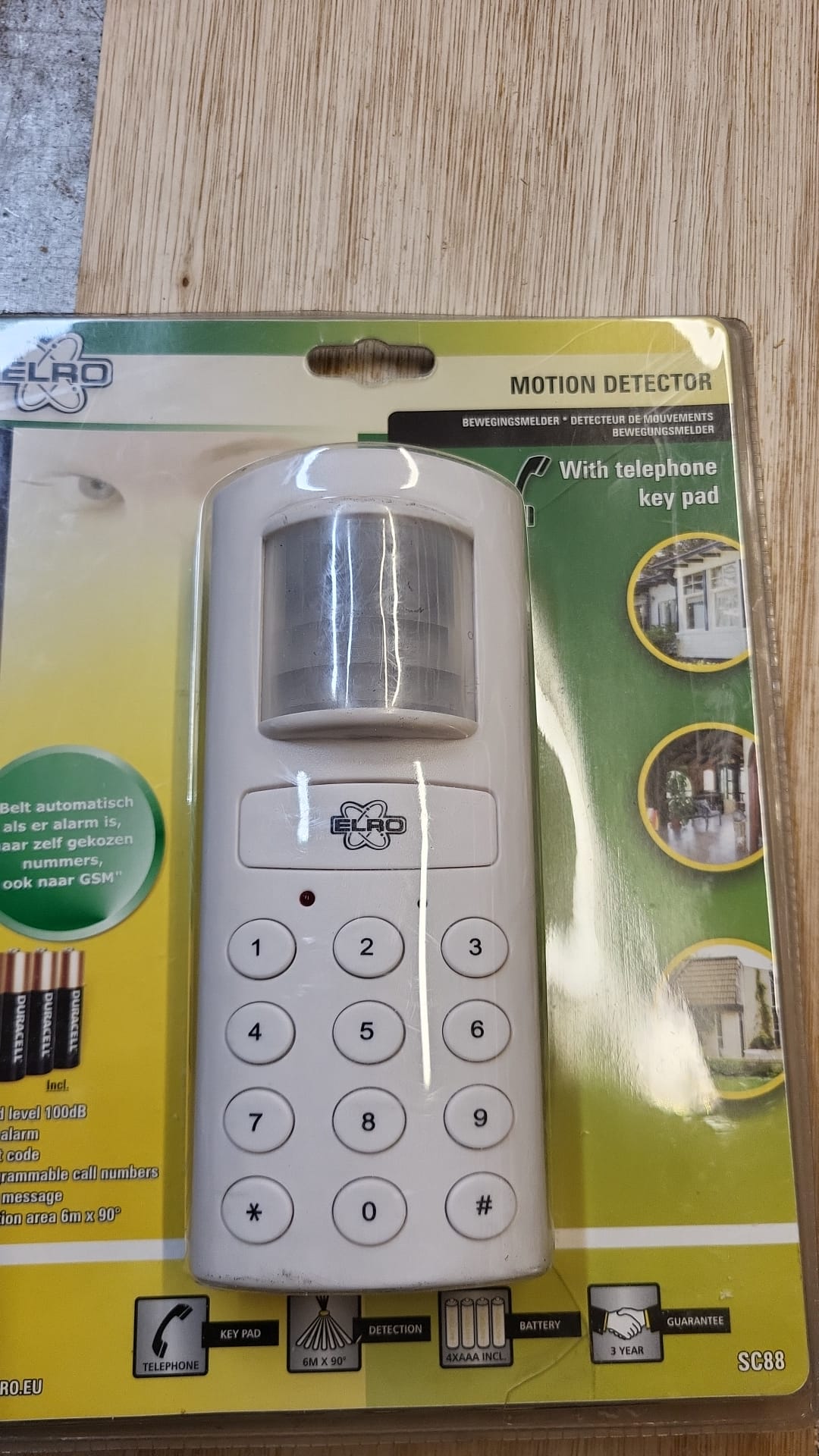 ELRO SC88 Home Alarm & Telephone Dialer Alarm Motion Sensor Alarm System