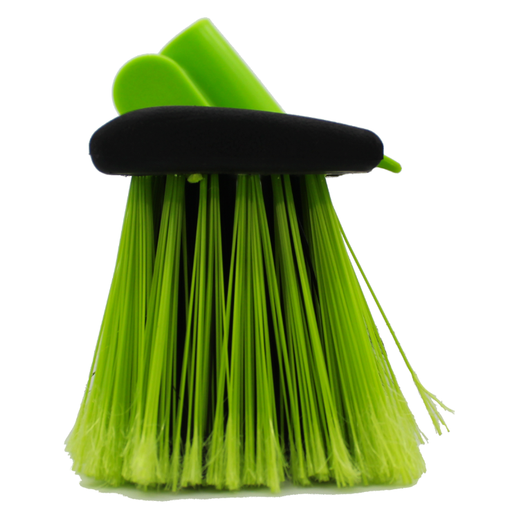 Buffalo 18in Stiff PVC Yard Broom with Scraper Blade & Metal Handle (2387)