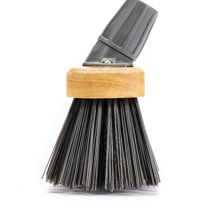 Buffalo Stiff PVC Sweeper Broom Head With Handle 12in (300mm) (2393)