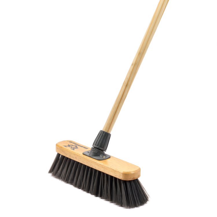Buffalo Soft PVC Sweeper Broom Head With Handle 12in (300mm) (2394)