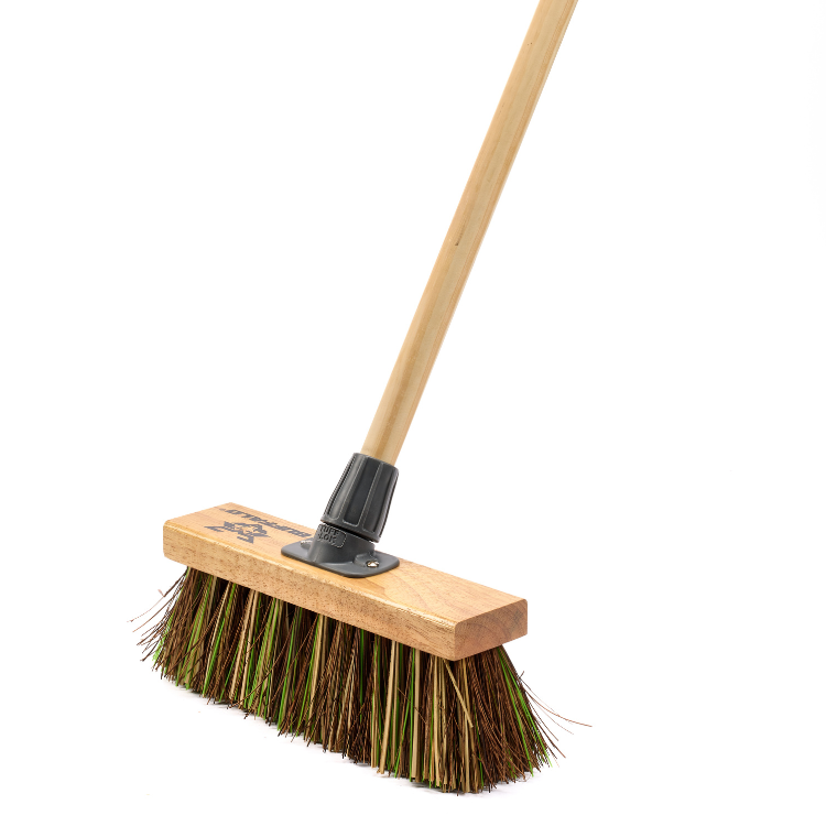 Buffalo 10.5in Stiff Bassine Mix Scavenger Broom Head With Handle (2396)