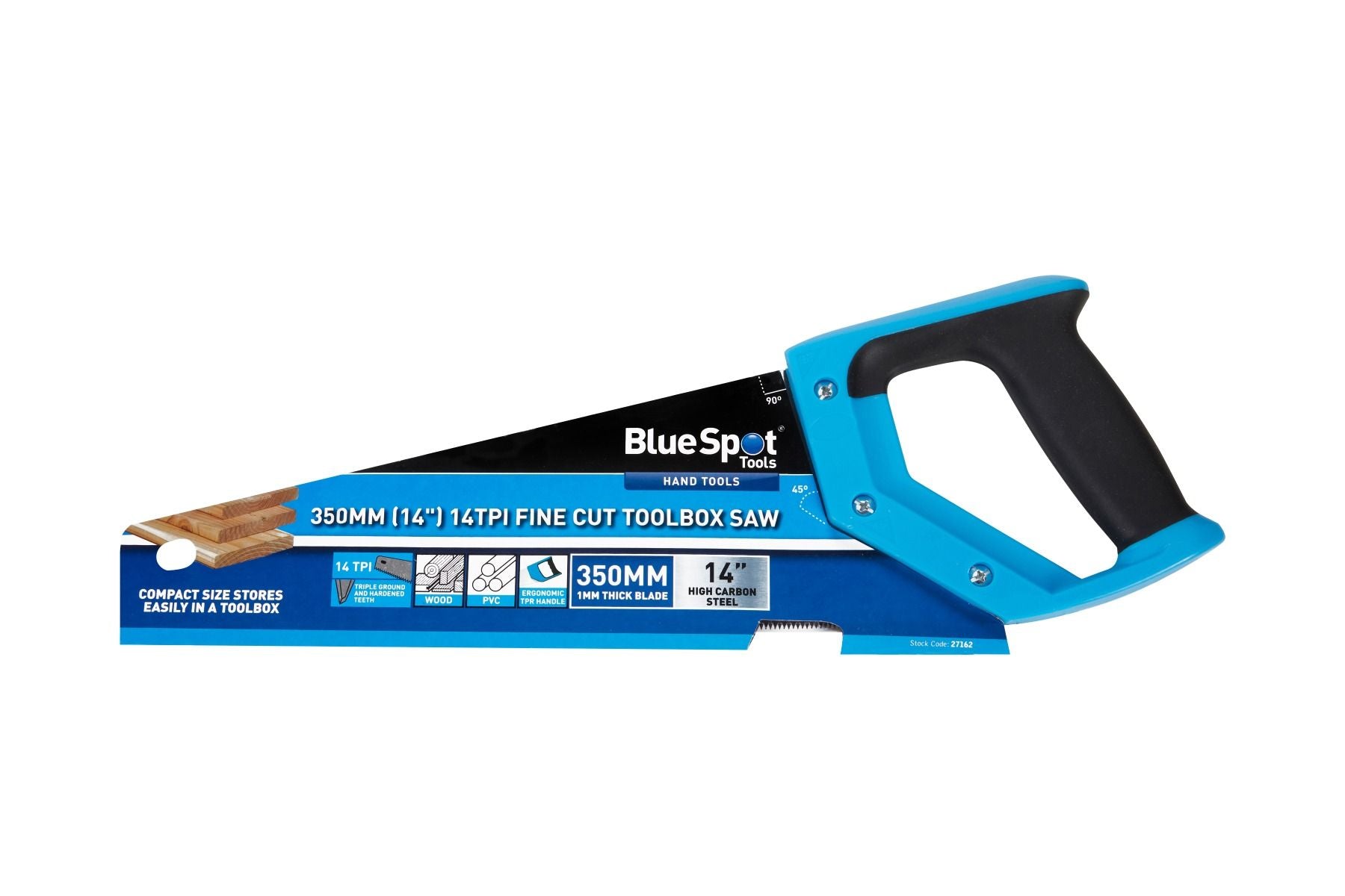 Bluespot Fine Cut Toolbox Handsaw 355mm (14in) (27162)