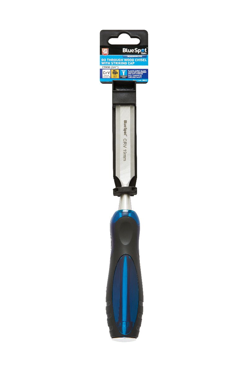 Blue Spot Tools 19mm (3/4") Go Through Wood Chisel With Striking Cap (28012)