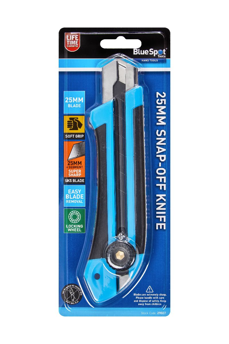 Bluespot Plastic Snap Off Knife 25mm (29027) (LOCAL PICKUP / DELIVERY ONLY) (Copy)