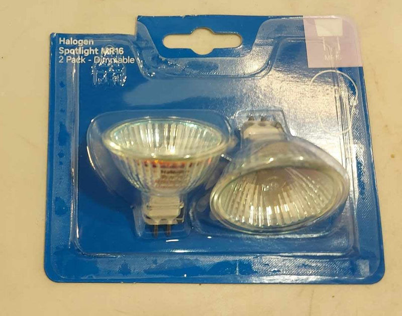 Halogen MR16 35W Dimmable Spotlight Bulbs - 2 Pack