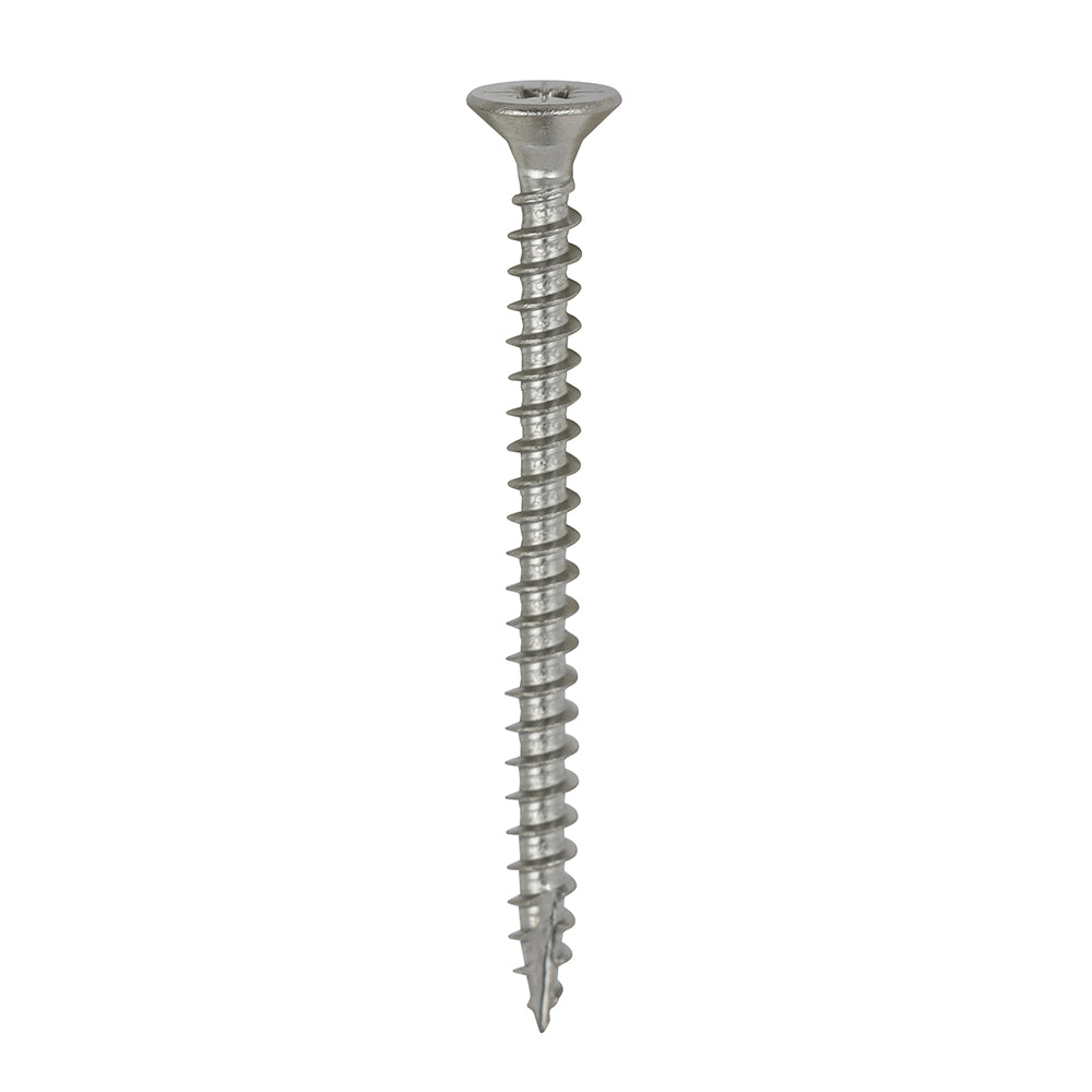 Timco Stainless Steel Multi-Purpose Screws 4.0 x 50mm (8 x 2in) - PZ - Countersunk Screws - Box of 200