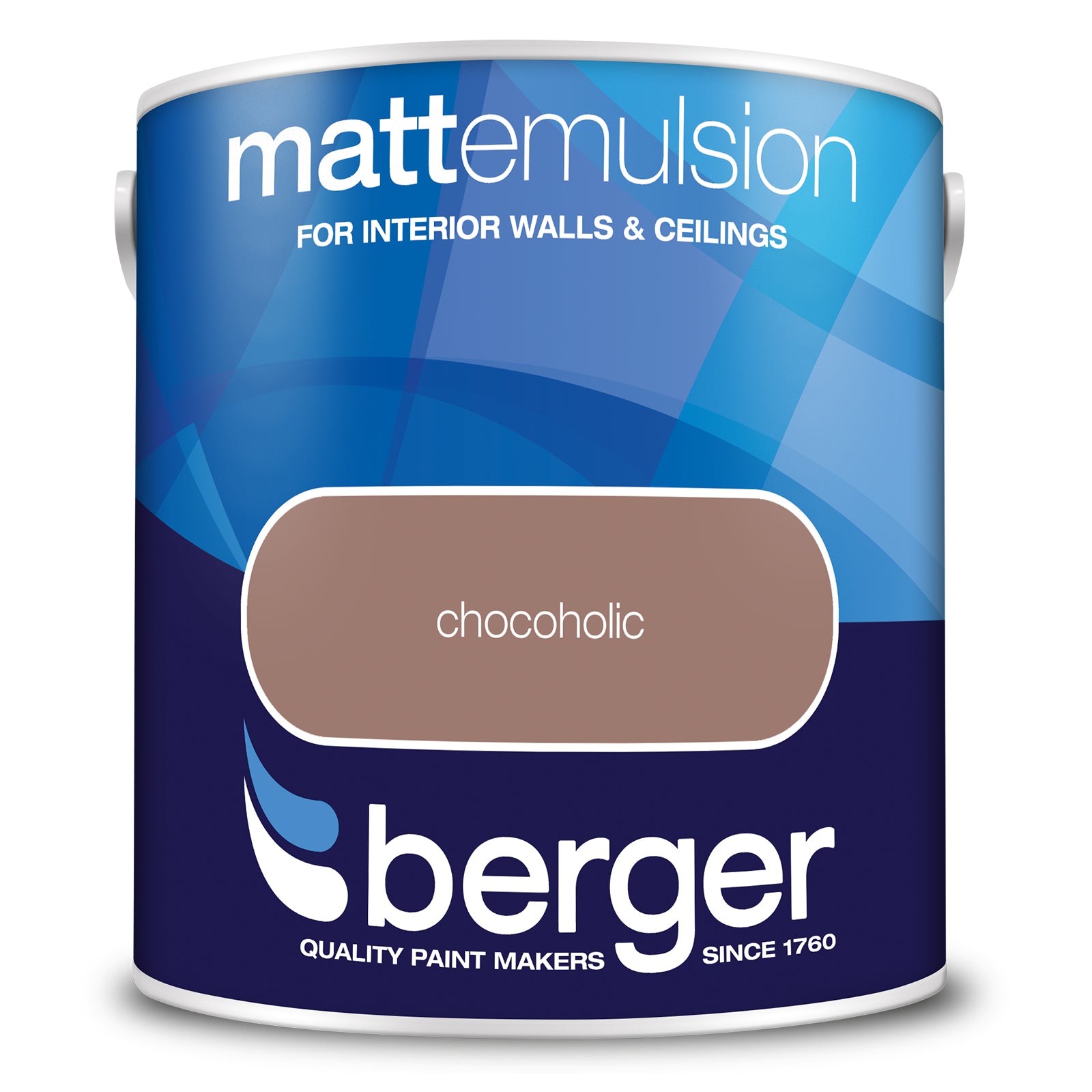 Berger Coloured Matt Emulsion Chocoholic 2.5L (2 Tubs For £35)