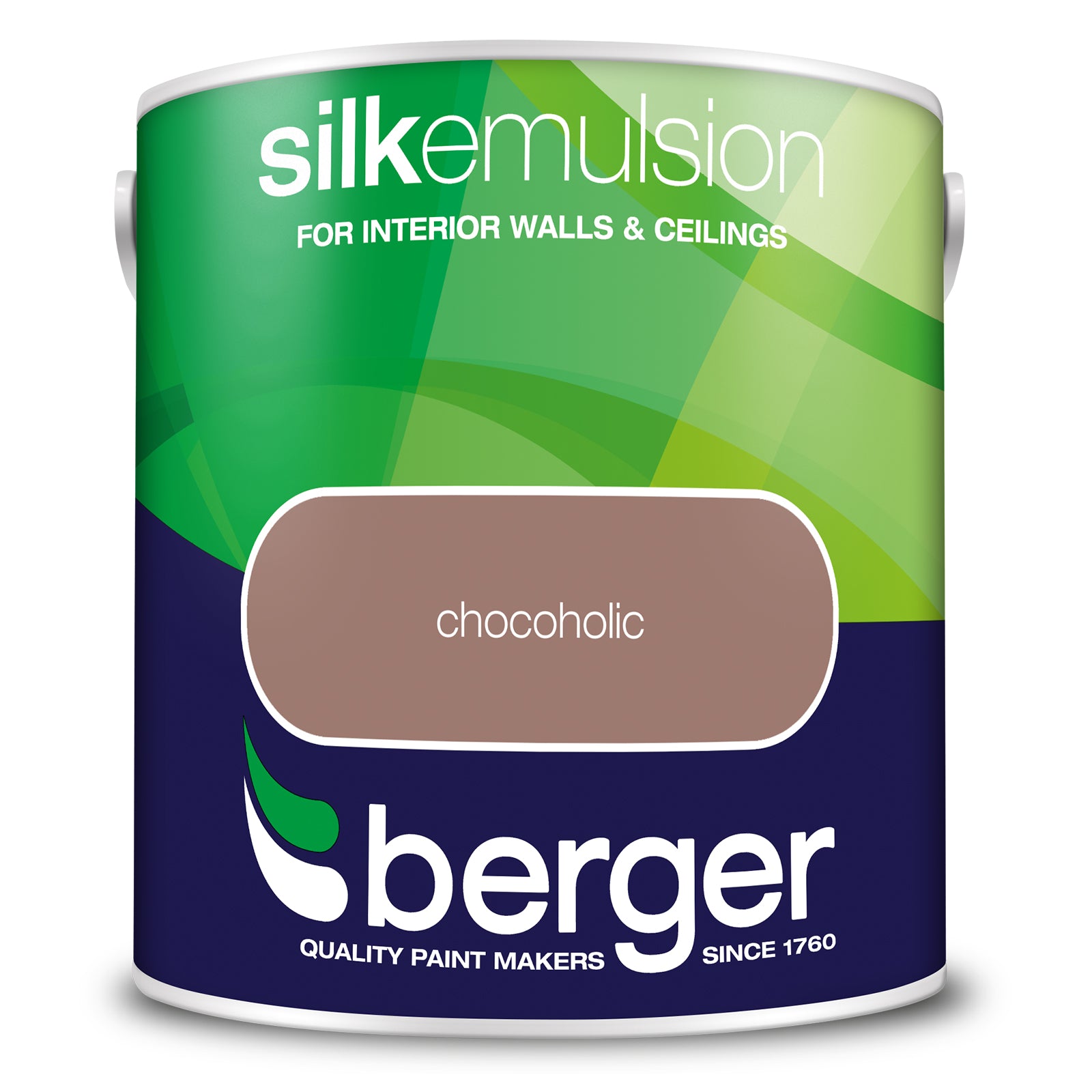 Berger Coloured Silk Emulsion Chocoholic 2.5L (2 Tubs For £35)