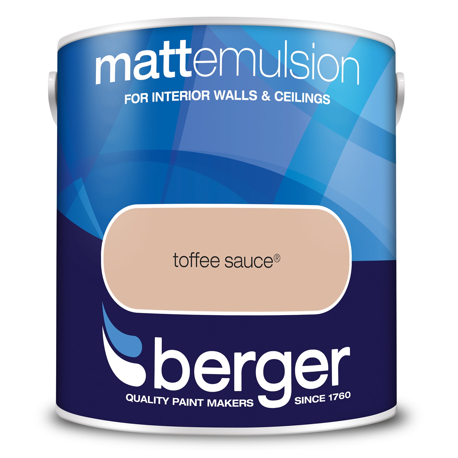 Berger Coloured Matt Emulsion Toffee Sauce 2.5L (2 Tubs For £35)