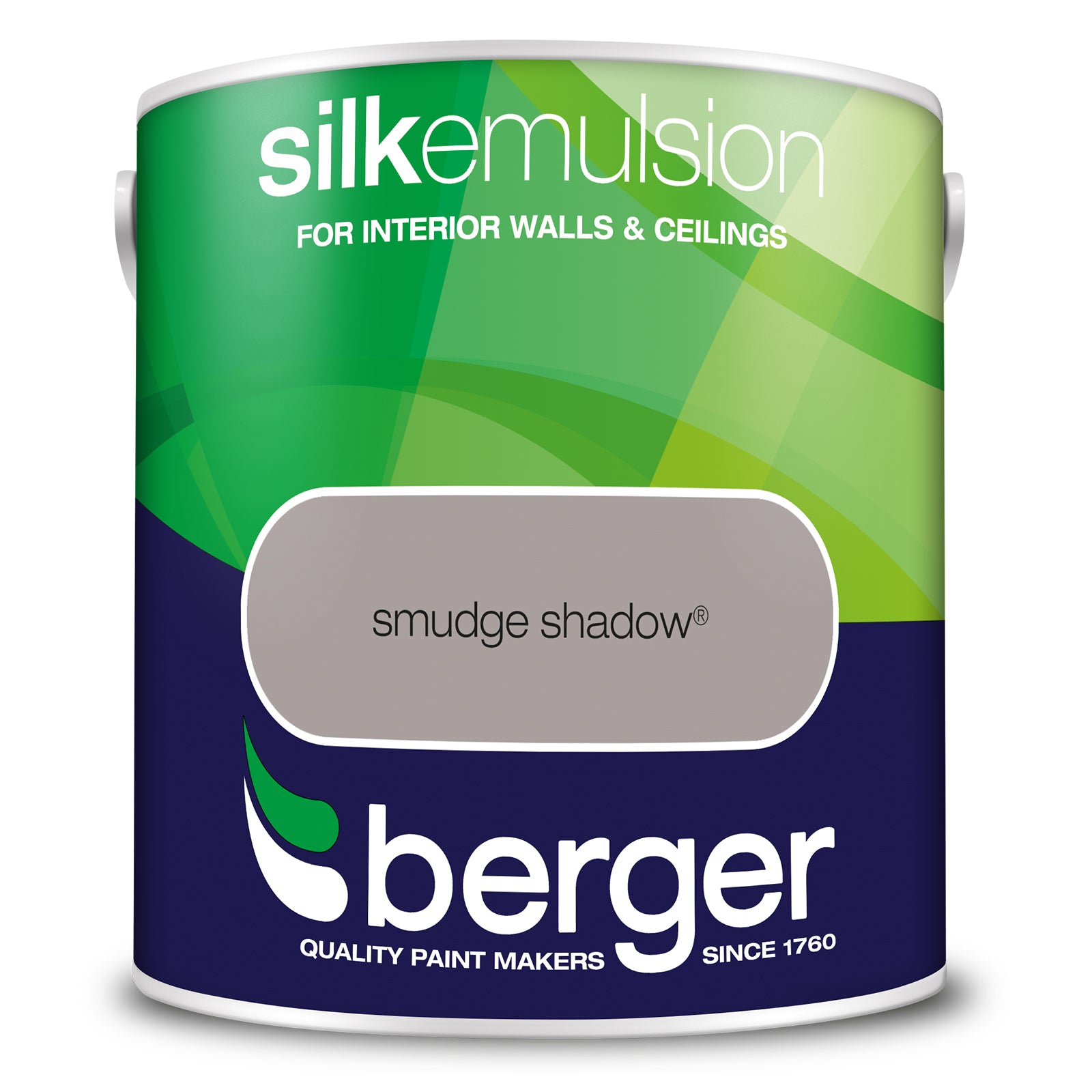 Berger Coloured Silk Emulsion Smudge Shadow 2.5L (2 Tubs For £35)