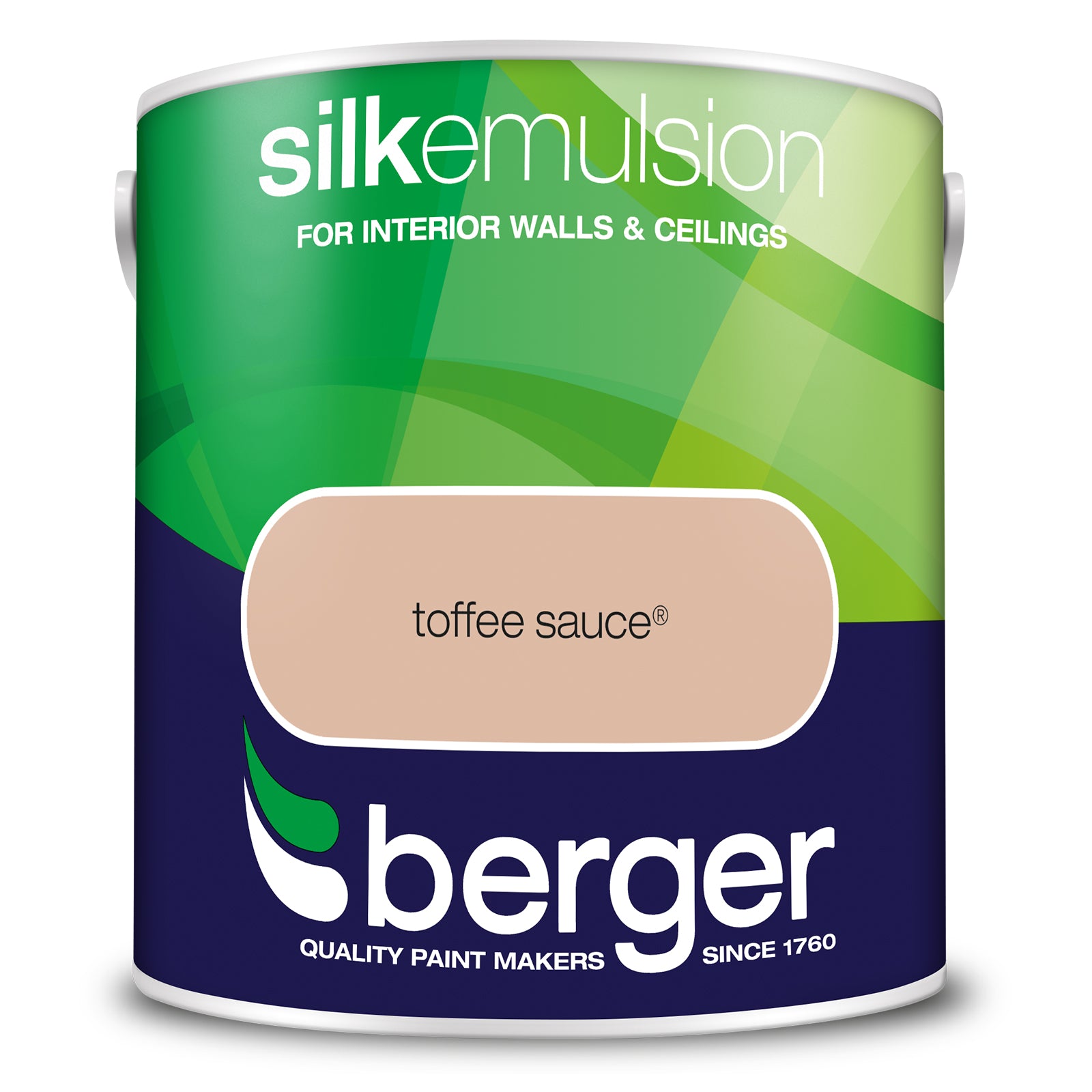 Berger Coloured Silk Emulsion Toffee Sauce 2.5L (2 Tubs For £35)