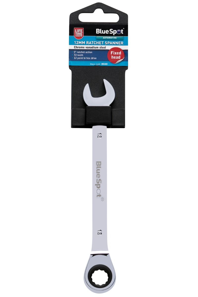 BlueSpot 12mm Ratchet Spanner (05103)