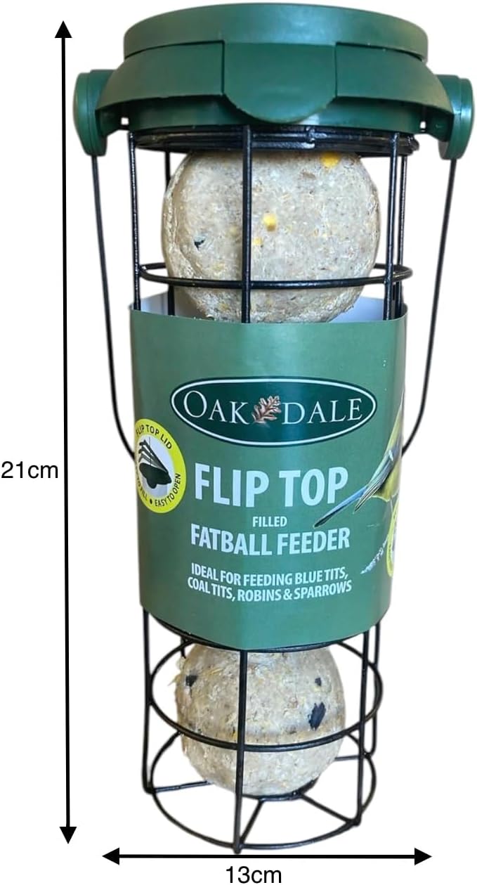 Filled Fliptop Fatball Bird feeder