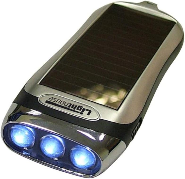 Lighthouse Rechargeable Solar / Pull LED Torch