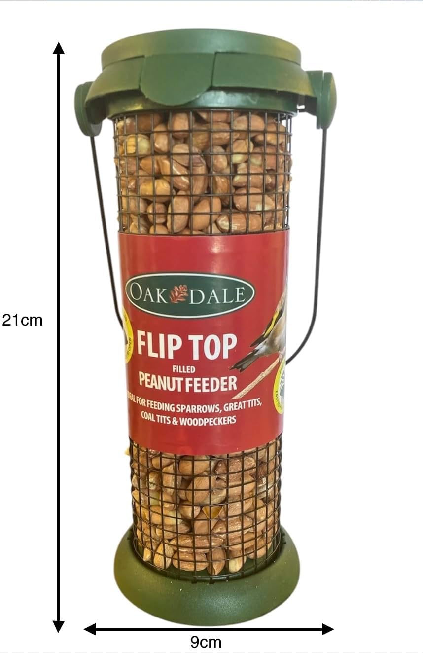 Filled Fliptop Peanut Bird Feeder