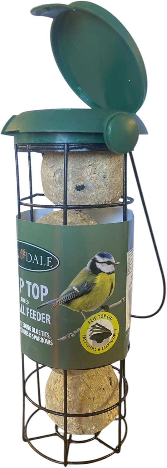 Filled Fliptop Fatball Bird feeder
