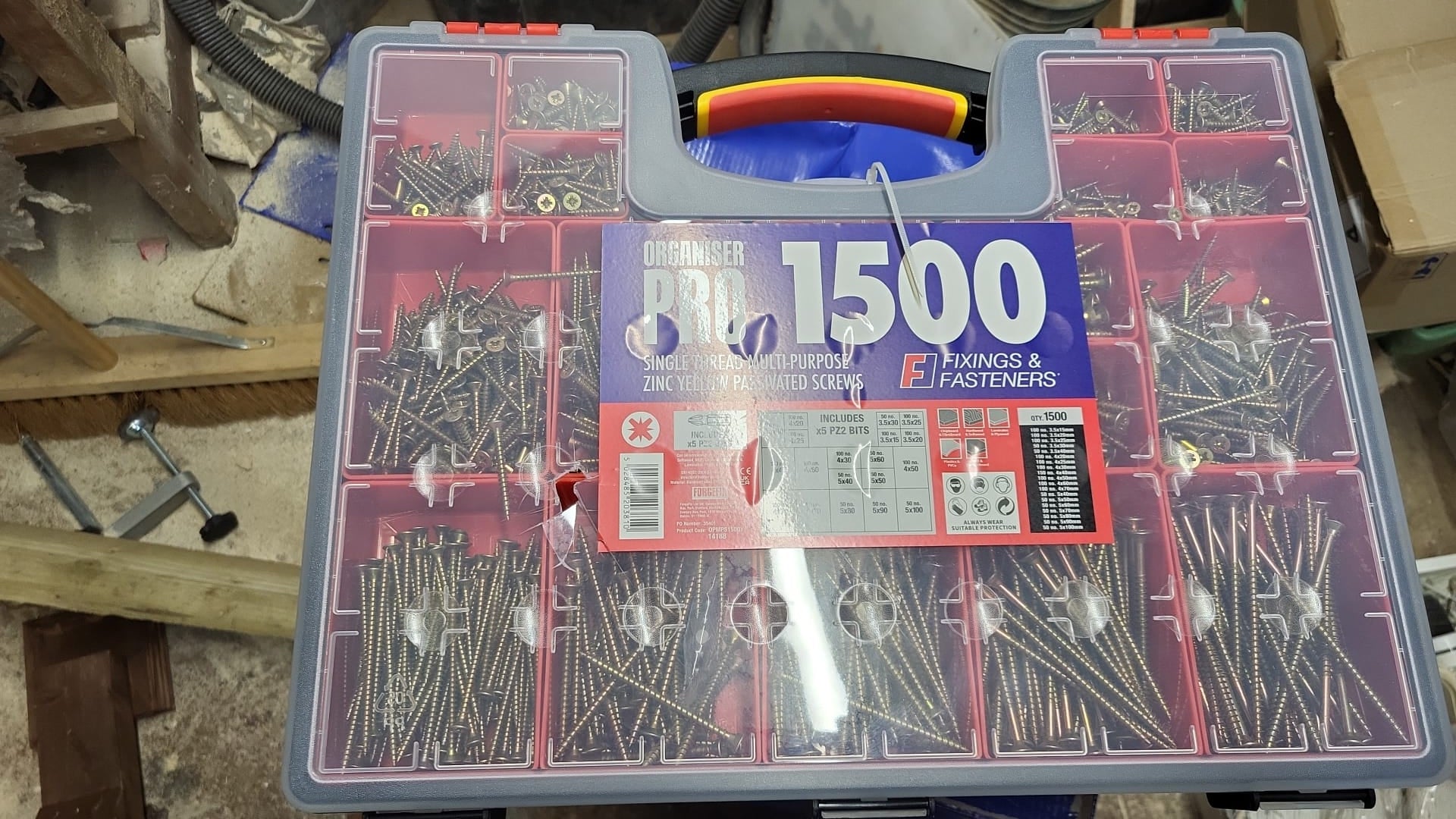 Forgefix Screw Assortment - 1500 Piece (Damaged Case)