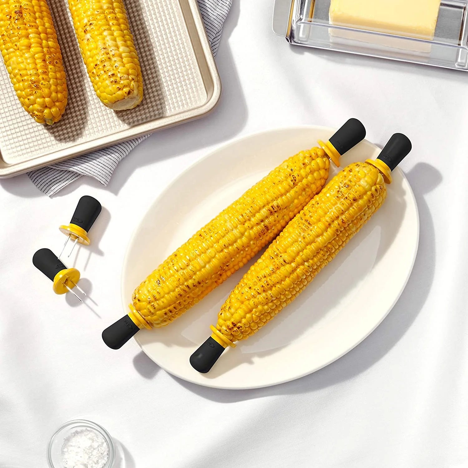 OXO Good Grips Corn Holders Yellow - Pack of 8