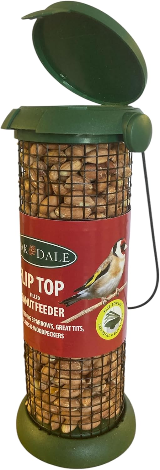 Filled Fliptop Peanut Bird Feeder