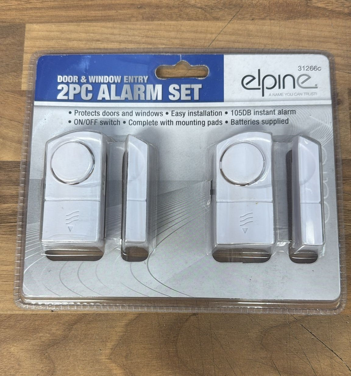 Elpine Door and Window Entry Alarm Set - 2 piece (31266c)