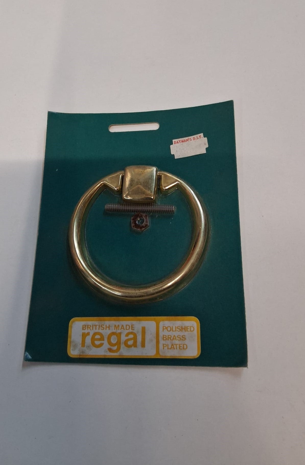 Regal Vintage Pull Handle Polished Brass Plated 80mm (8080)