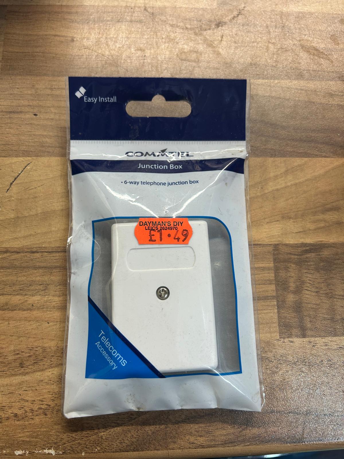 COMMTEL 6 way telephone Junction Box