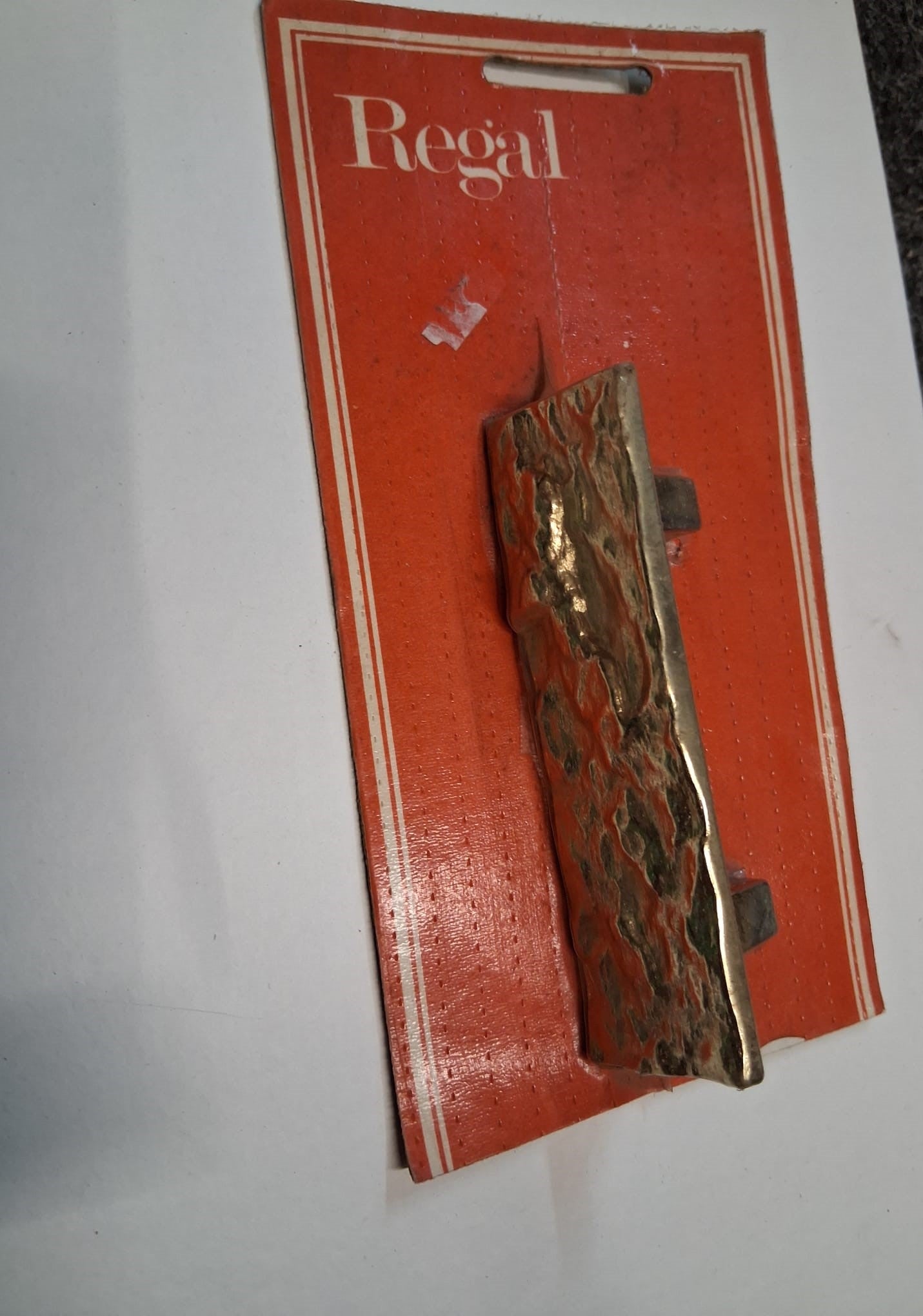 Regal Vintage Drawer Handle Bright Brass Plated 100 x 30mm (9017)