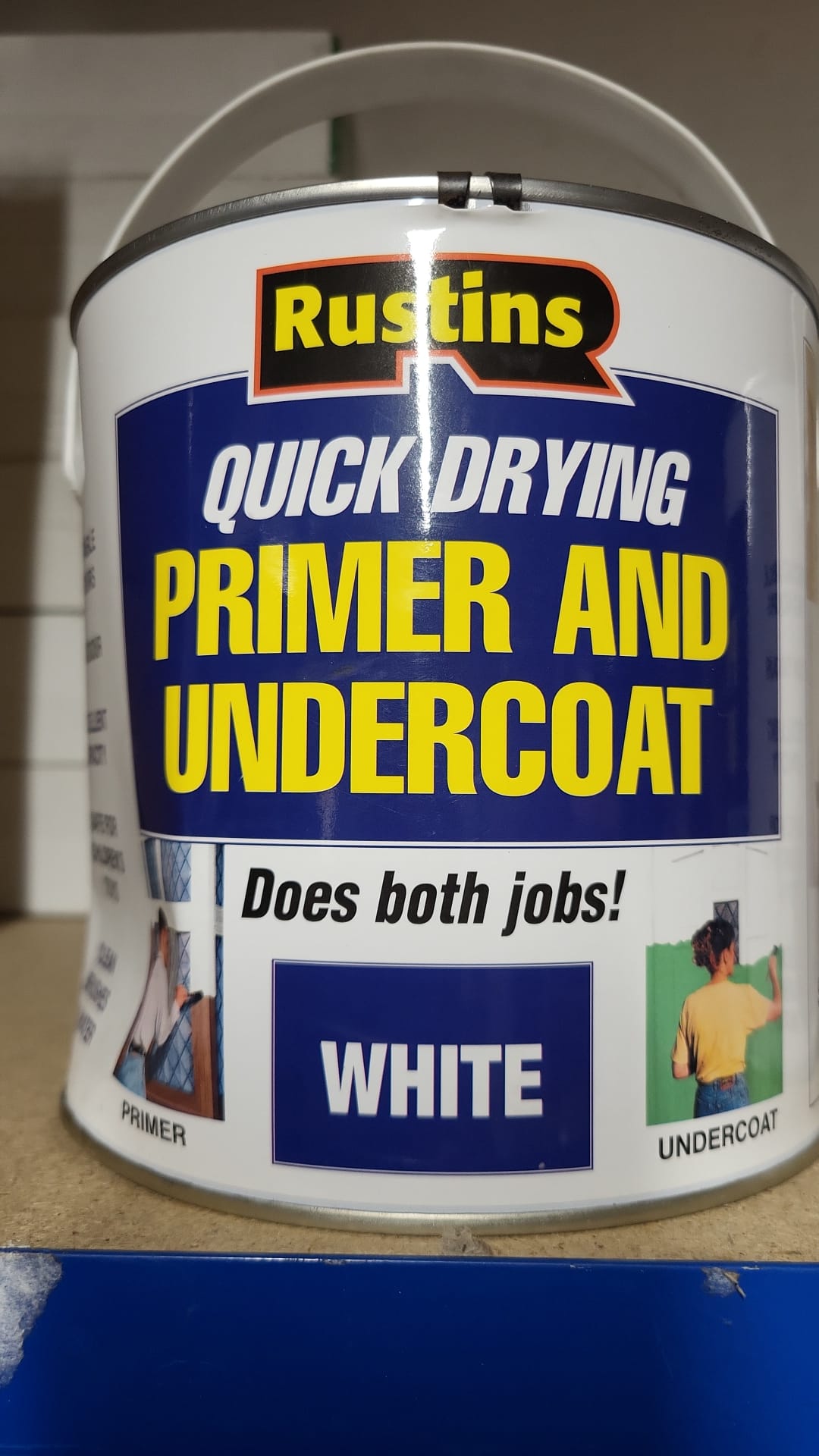 Rustins Quick Drying Primer & Undercoat 2.5L White (Dented tin)