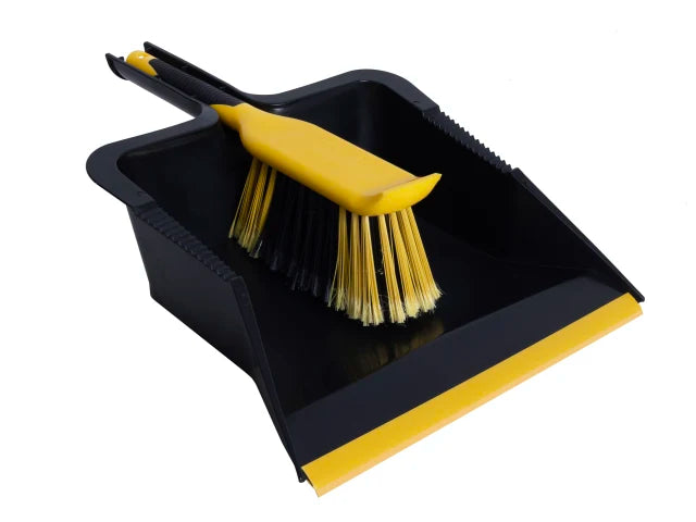 Bulldozer Heavy Duty Dustpan and Brush Set