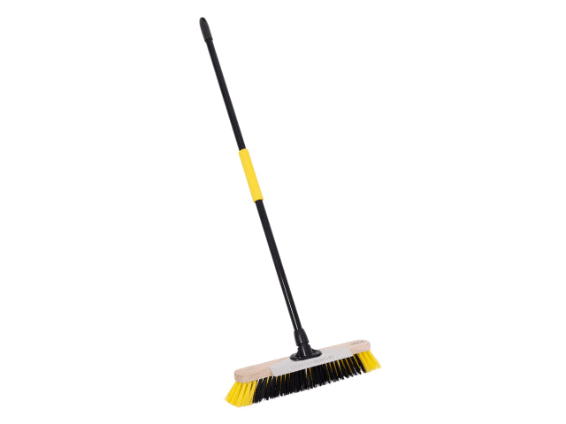 Bulldozer Brush Dual Fill Soft With Metal Scraper and Metal Handle - 18in