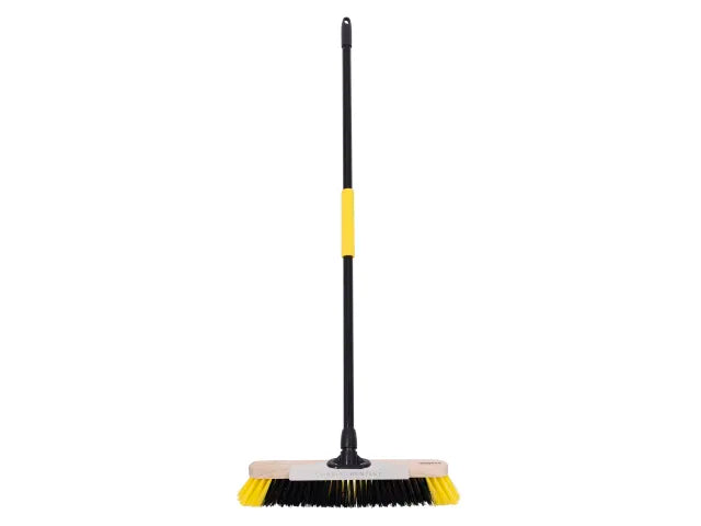 Bulldozer Brush Dual Fill Soft With Metal Scraper and Metal Handle - 18in