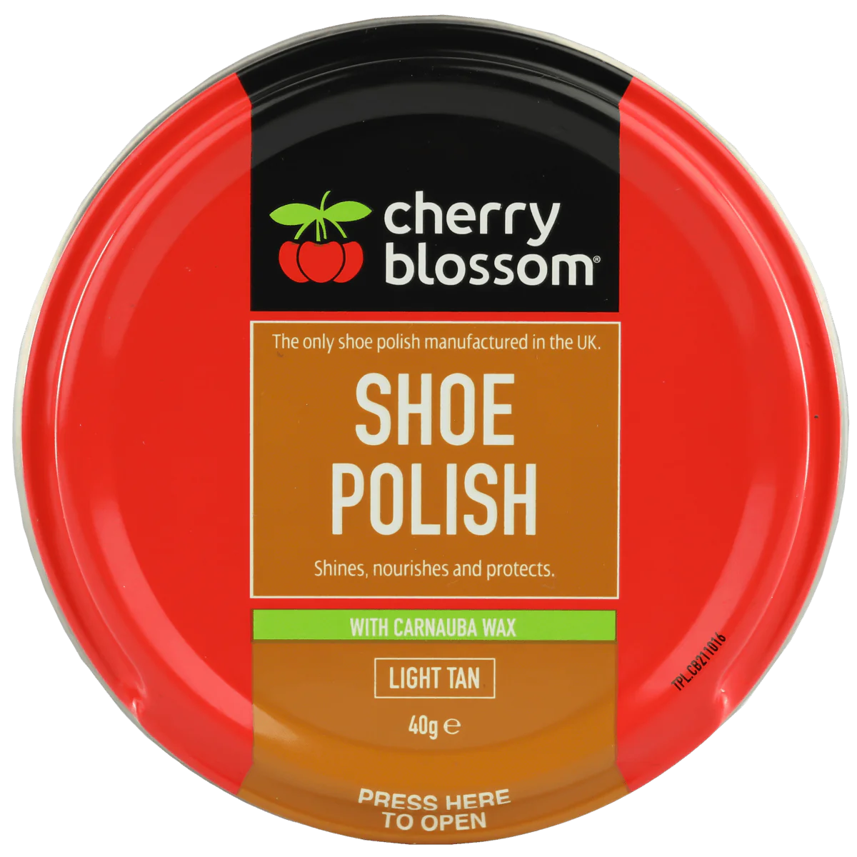 Cherry Blossom Light Tan Shoe Polish 40g