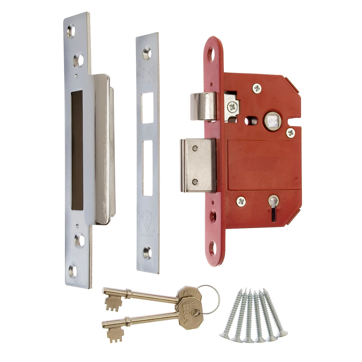 ERA Fortress 5 Lever Mortice 3" (76mm) Sashlock Satin Finish 362-51