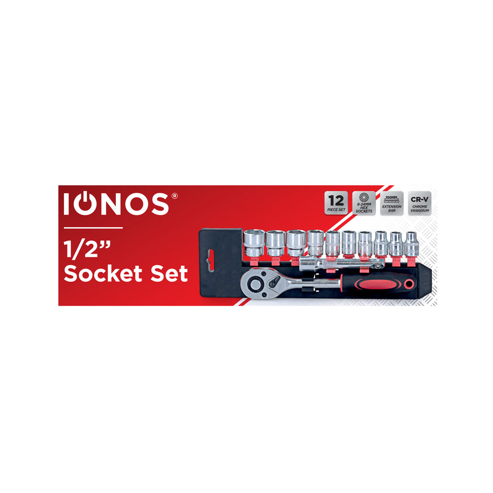 Ionos 1/2in Socket 12 Piece Set (ION12SOCKSET1P6)