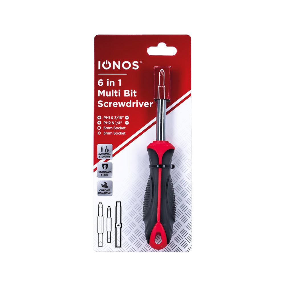 IONOS 6 in 1 Multi Bit Screwdriver (ION61SDRIVER1P10)
