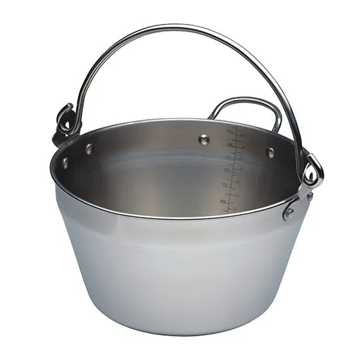 KitchenCraft Home Made Stainless Steel Mini Maslin Pan 4.5L