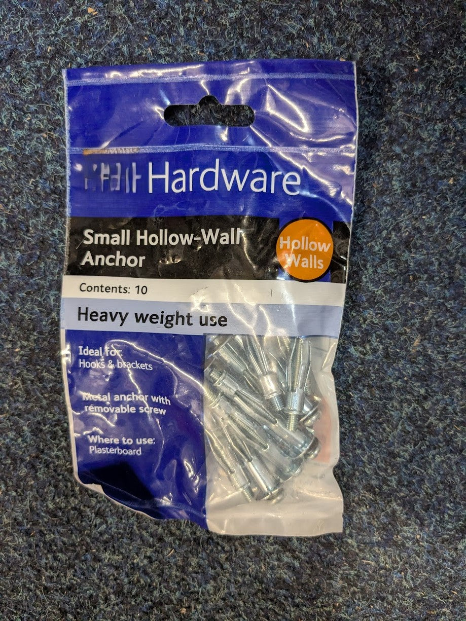 Small Hollow-Wall Anchors M4 x 32mm - Packet of 10