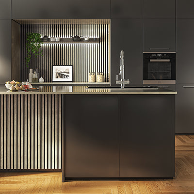 Light Oak Veneer Wall Slats 2.4m Pack of 4 (WPKT15) (LOCAL PICKUP / DELIVERY ONLY)