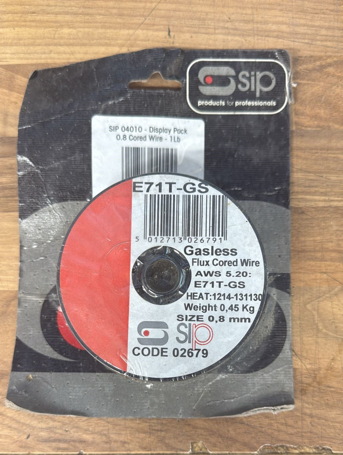 SIP Gasless Flux Cored Wire 0.8mm (02679)