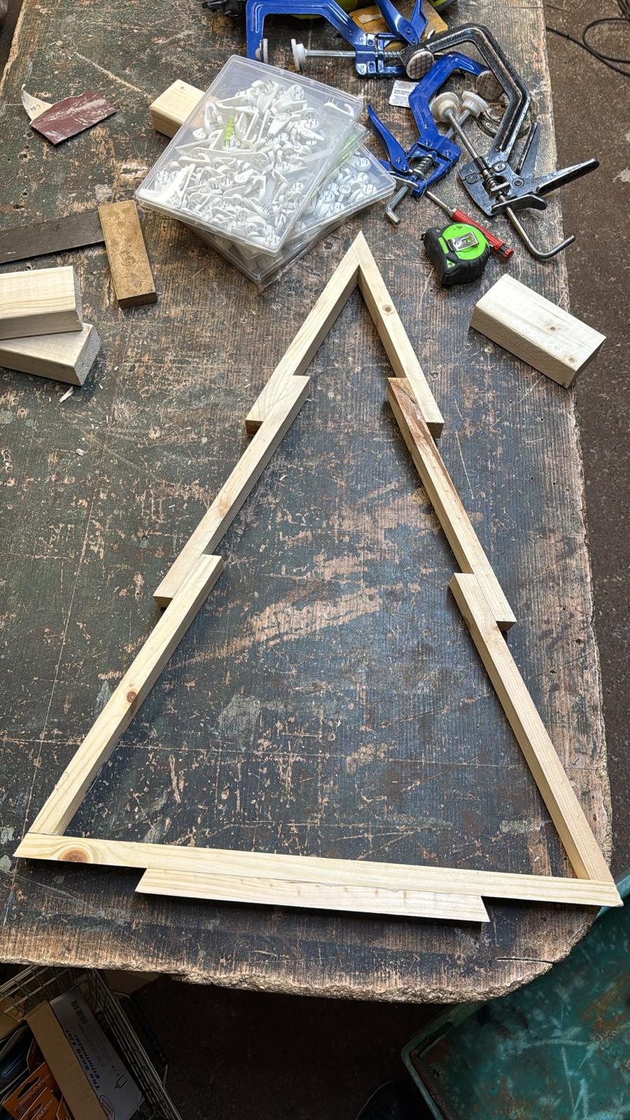 Handmade Wooden Christmas Tree