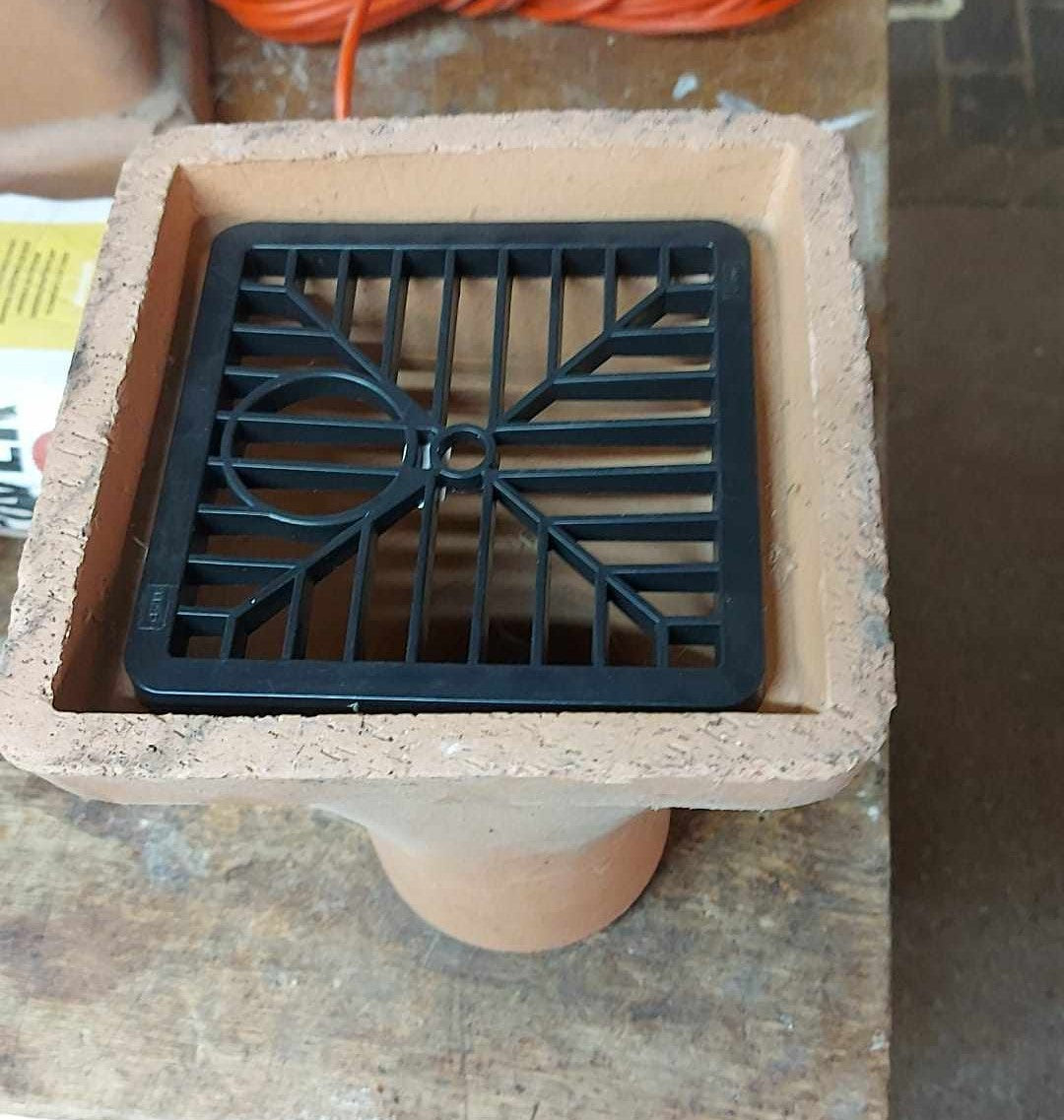 Clay Hopper Square Plain 150mm (6in)