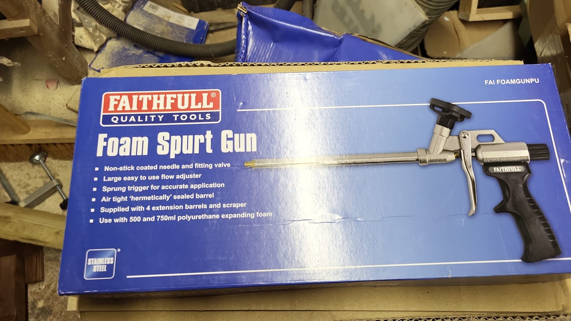 Faithfull Expanding Foam Spurt Gun (FAI FOAMGUNPU)